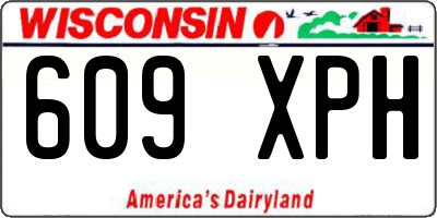 WI license plate 609XPH