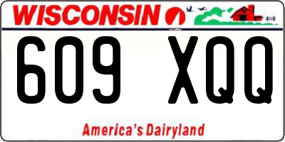 WI license plate 609XQQ