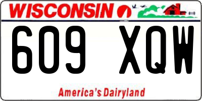 WI license plate 609XQW