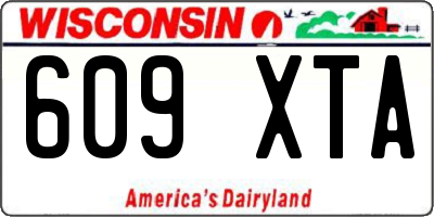 WI license plate 609XTA