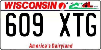 WI license plate 609XTG