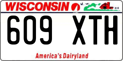 WI license plate 609XTH