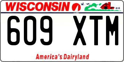 WI license plate 609XTM