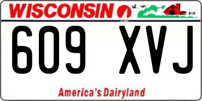 WI license plate 609XVJ