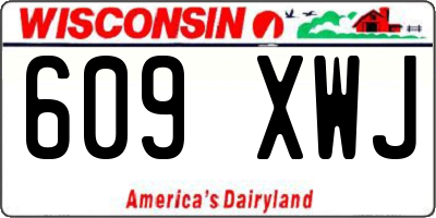 WI license plate 609XWJ