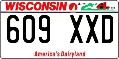 WI license plate 609XXD