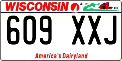 WI license plate 609XXJ