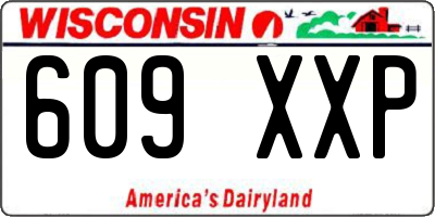 WI license plate 609XXP