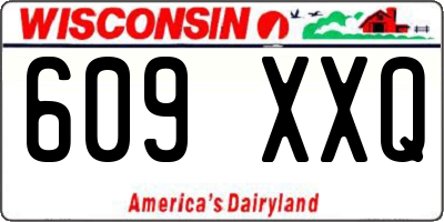 WI license plate 609XXQ