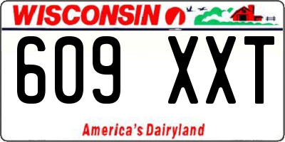 WI license plate 609XXT
