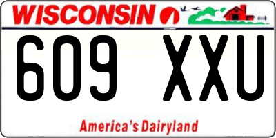 WI license plate 609XXU