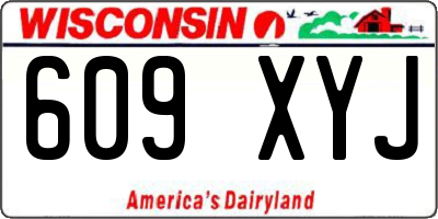 WI license plate 609XYJ