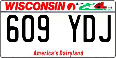 WI license plate 609YDJ