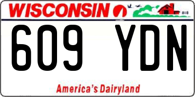 WI license plate 609YDN
