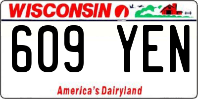 WI license plate 609YEN