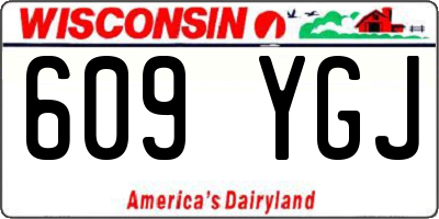 WI license plate 609YGJ