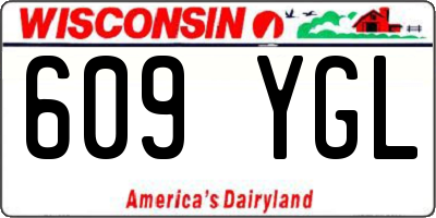 WI license plate 609YGL