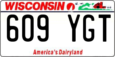 WI license plate 609YGT