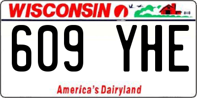 WI license plate 609YHE