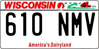 WI license plate 610NMV