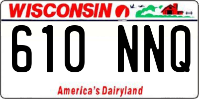 WI license plate 610NNQ
