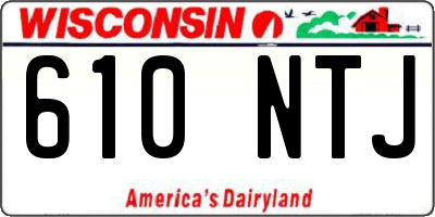 WI license plate 610NTJ