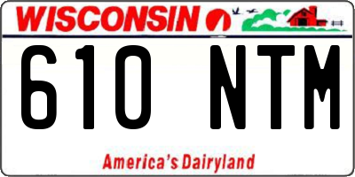 WI license plate 610NTM
