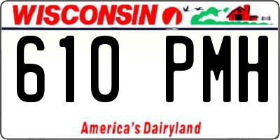 WI license plate 610PMH