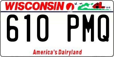 WI license plate 610PMQ