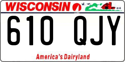 WI license plate 610QJY