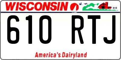 WI license plate 610RTJ