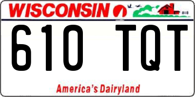 WI license plate 610TQT
