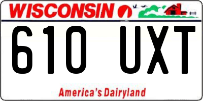 WI license plate 610UXT