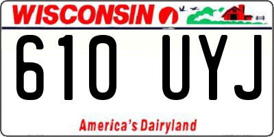 WI license plate 610UYJ