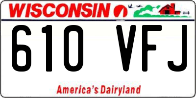 WI license plate 610VFJ