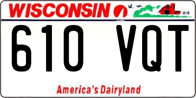 WI license plate 610VQT