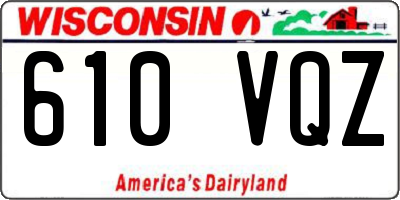 WI license plate 610VQZ