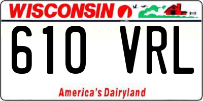 WI license plate 610VRL