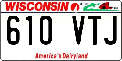WI license plate 610VTJ