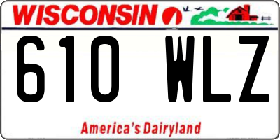 WI license plate 610WLZ