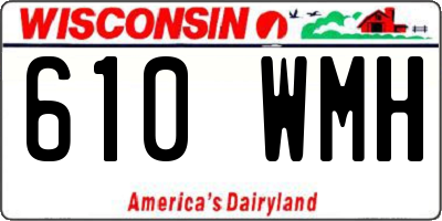 WI license plate 610WMH