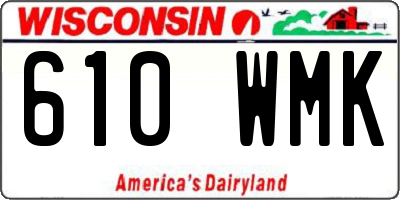 WI license plate 610WMK