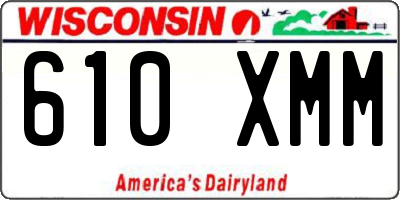 WI license plate 610XMM