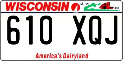 WI license plate 610XQJ