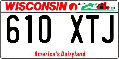 WI license plate 610XTJ