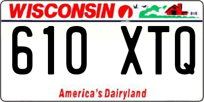 WI license plate 610XTQ