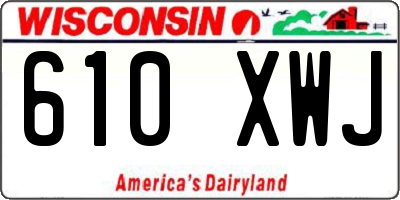 WI license plate 610XWJ