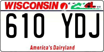 WI license plate 610YDJ
