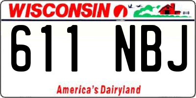 WI license plate 611NBJ