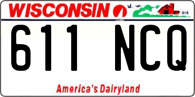 WI license plate 611NCQ